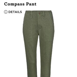 Cabi Compass Pant - Army Green Size 14